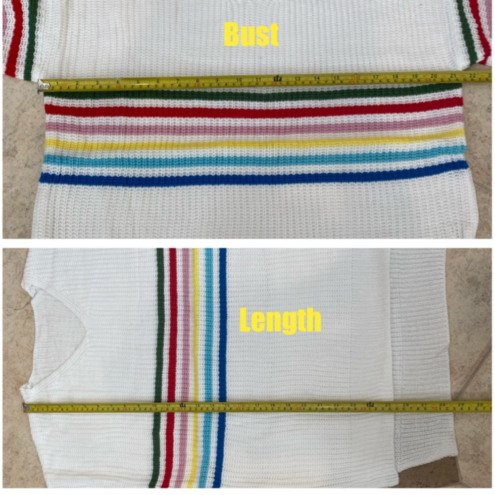 Multicolor Stripe Sweater Top - Picture 8 of 8